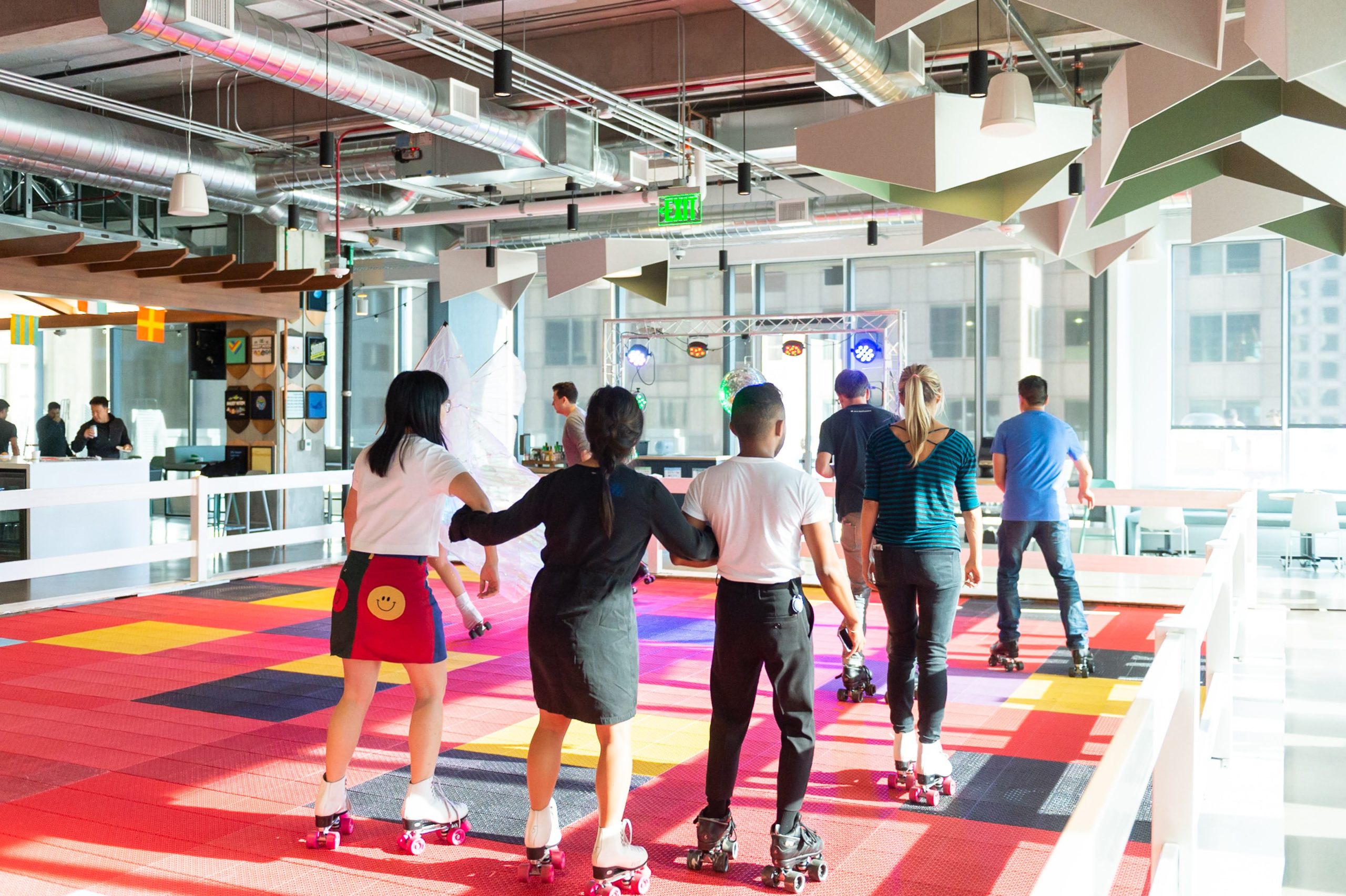 Office Happy Hour Roller Skating